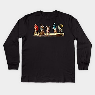 bmx race oldschool Kids Long Sleeve T-Shirt